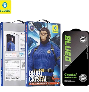 گلس ، محافظ صفحه بلو کریستالی Blueo Crystal Anti-Scratch Tempered Glass Iphone آیفون